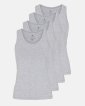 Tanktop 4-pak | Bambusviskose | Grå melange - JBS of Denmark Women