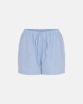 Pyjamas shorts, Bambusviskose, Blå/hvid strib