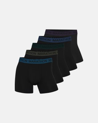 Tights 5-pak | Mikrofiber | Sort -Marathon