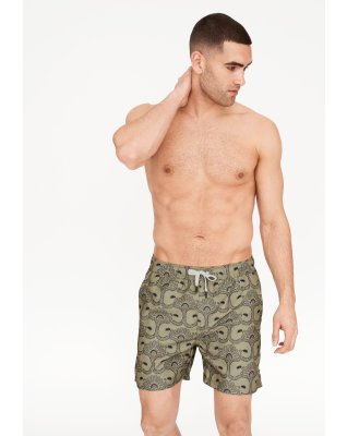 Badeshorts "willy" | 100% polyester | Grå m. mønster -Resteröds