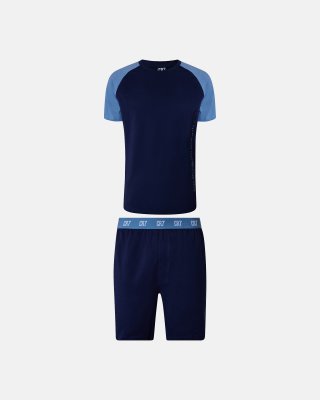 Pyjamas m. shorts | 100% bomuld | Multifarvet