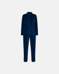Pyjamas sæt i velour | Bomuld | Navy -Decoy