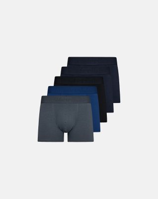 Tights "gunnar" 5-pak | Økologisk bomuld | Blå/grå -Resteröds
