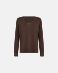Pyjamas sæt m. blonde | Bambusviskose | Brun -Decoy