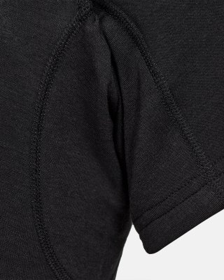 T-shirt "sweat proof" o-neck | Økologisk bambusviskose | Sort