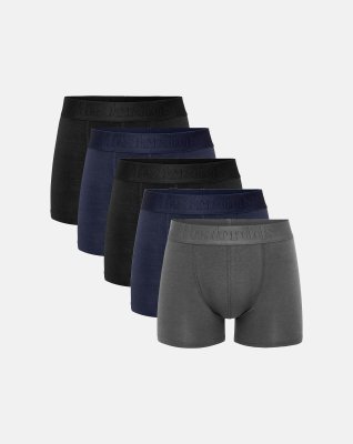 Tights "gunnar" 5-pak | Bambusviskose | Multifarvet -Resteröds