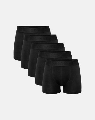 Tights "gunnar" 5-pak | Bambusviskose | Sort -Resteröds