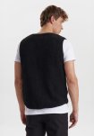 Fleecevest | 100% polyester | Sort -Resteröds