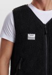 Fleecevest | 100% polyester | Sort -Resteröds
