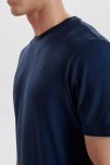 T-shirt "o-neck" | Bambusviskose | Navy -Resteröds