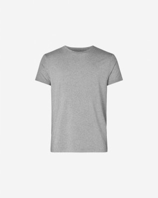 T-shirt "o-neck" | Bambusviskose | Lys grå -Resteröds