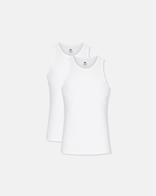 Tanktop 2-pak | Bambusviskose | Hvid -Dovre