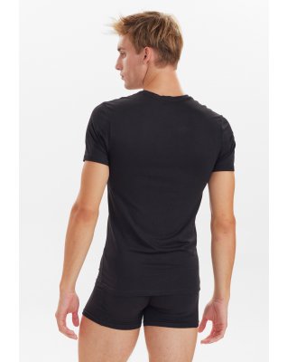T-shirt "v-neck" 2-pak | Bambusviskose | Sort -JBS