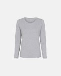 Langærmet t-shirt, Bambusviskose, Grå
