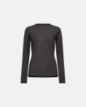 Bluse "mesh" | Polyester | Sort -Hype the Detail