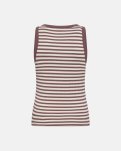 Tanktop "rib"  | Bambusviskose | Mørk rosastribet -JBS of Denmark Women