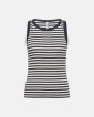 Tanktop "rib"  | Bambusviskose | Blåstribet - JBS of Denmark Women