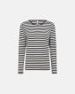 Langærmet T-shirt "rib" | Bambusviskose | Blåstribet - JBS of Denmark Women