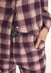Pyjamasskjorte | 100% økologisk bomuld | Rødternet -JBS of Denmark Women