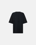 Sweat t-shirt "oversize" | Sort m. flockprint -Hype the Detail