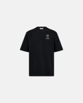 T-shirt m. print "tas" | 100% bomuld | Sort -Resteröds