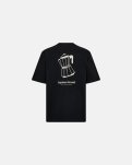 T-shirt m. print "tas" | 100% bomuld | Sort -Resteröds