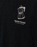 T-shirt m. print "tas" | 100% bomuld | Sort -Resteröds