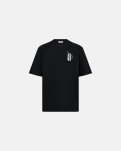 T-shirt m. print "tas" | 100% bomuld | Sort -Resteröds