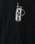 T-shirt m. print "tas" | 100% bomuld | Sort -Resteröds
