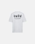 T-shirt m. print "tas" | 100% bomuld | Hvid -Resteröds