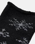 Ankelstrømper 'x-mas' | Bomuld | Sort m. snefnug -Decoy