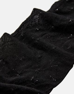 Strømpebukser m. glimmer 'checks' | 25 denier | Sort -Decoy