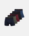 Tights 5-pak, Bomuld, Multifarvet