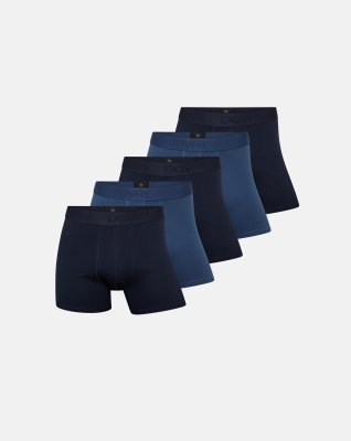 Tights 5-pak, Bomuld, Blå