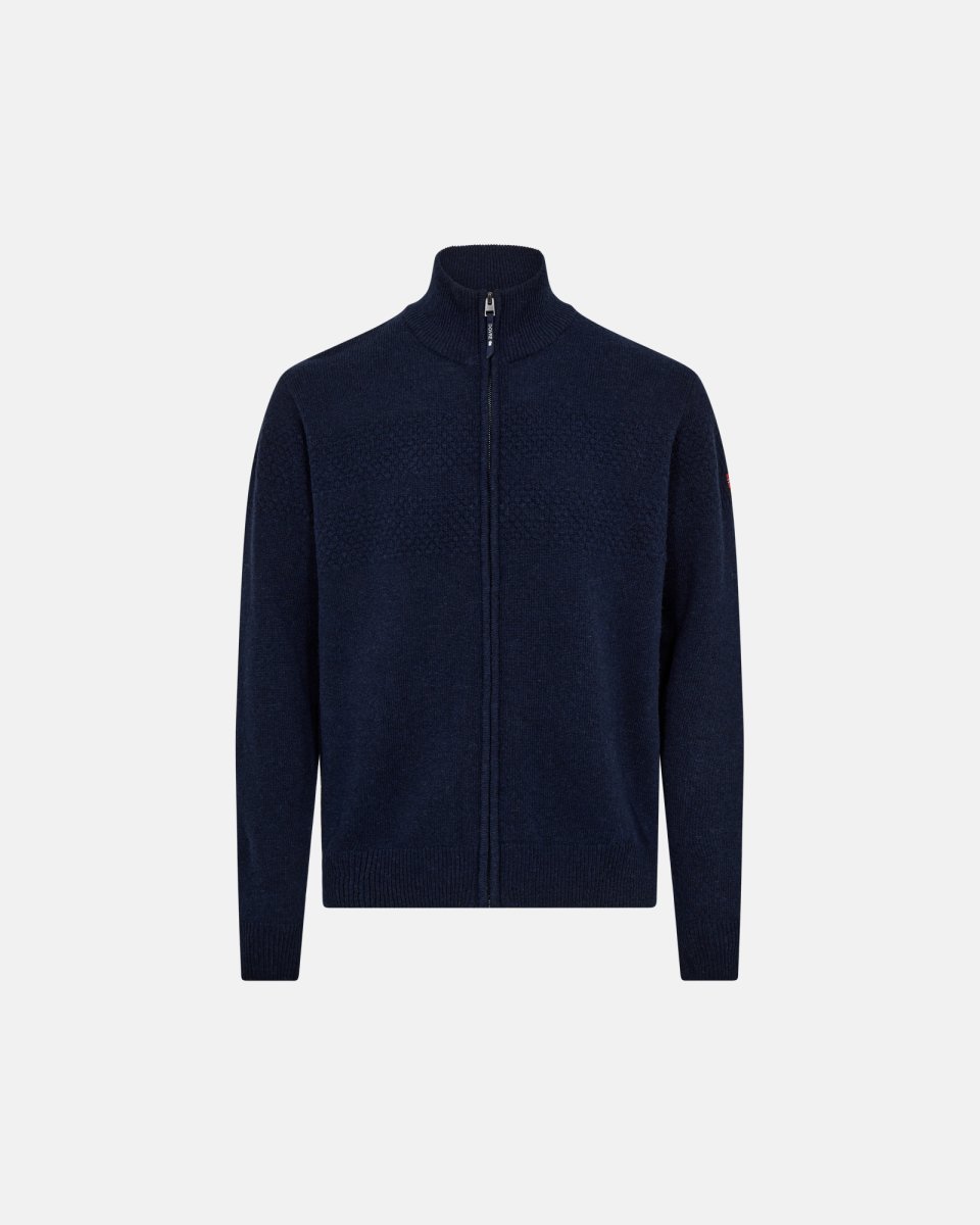 Dovre Strik 'full zip' | Uld | Navy - S
