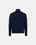 Strik 'full zip', Uld, Navy