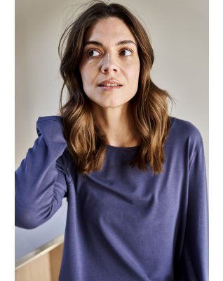Langærmet t-shirt | Økologisk bambus | Lavendel -JBS of Denmark Women