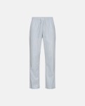 Pyjamas bukser 'sandman' | 100% Bomuld | Lysblå m. striber -Resteröds
