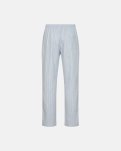 Pyjamas bukser 'sandman' | 100% Bomuld | Lysblå m. striber -Resteröds