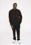 Strik cardigan 'kyle' | Uld | Brun -Resteröds