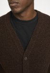 Strik cardigan 'kyle' | Uld | Brun -Resteröds