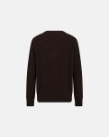 Strik cardigan 'kyle' | Uld | Brun -Resteröds