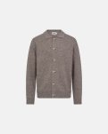 Strik cardigan 'dean' | Uld | Sand -Resteröds