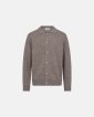 Strik cardigan 'dean' | Uld | Sand - Resteröds