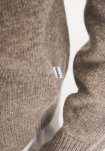 Strik cardigan 'dean' | Uld | Sand -Resteröds