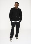 Strik cardigan 'dean' | Uld | Sort -Resteröds
