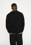 Strik cardigan 'dean' | Uld | Sort -Resteröds