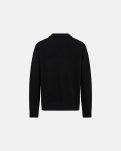 Strik cardigan 'dean' | Uld | Sort -Resteröds