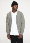 Strik cardigan 'kyle' | Uld | Grå melange -Resteröds