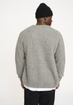 Strik cardigan 'kyle' | Uld | Grå melange -Resteröds